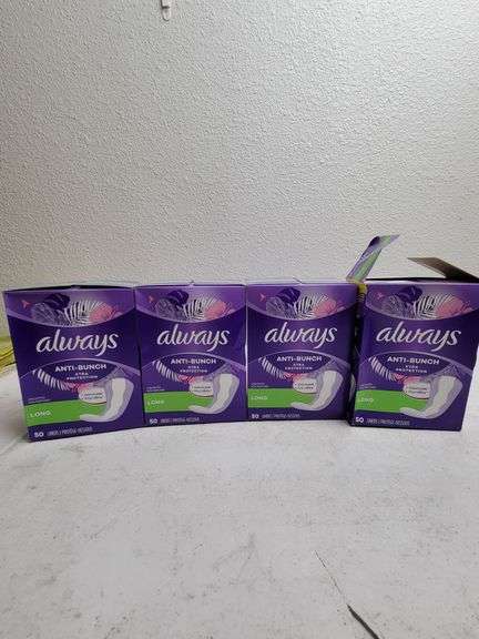 Always Anti-Bunch Xtra Protection Liners Set , Open Box
