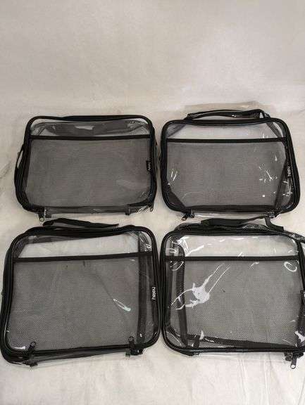 Holay 4 Packs PVC Zipper Cases , Visually Good Condition