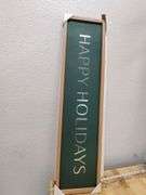 Threshold Happy Holidays Sign Set, 10in x 40in , Visually Good Condition