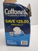 Cottonelle Flushable Wipes , Like New/Open Box
