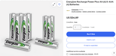 Energizer Recharge Power Plus , Like New