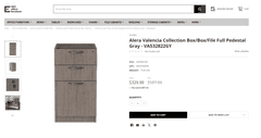 Alera Valencia Collection Box/Box/File Full Pedestal , Like New/Open Box