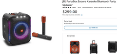 JBL PartyBox Encore Karaoke Bluetooth Party Speaker , Open Box