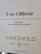 Threshold 2-in-1 Wall or Floor Mirror , Visually Good Condition