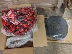 Pallet of Valentines Wreaths(94) & Outdoor Hat Set(16), About 110 Cases , Like New