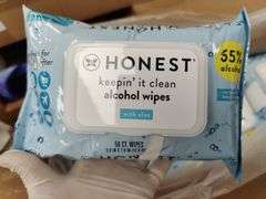 Honest Alcohol Wipes , New/Sealed