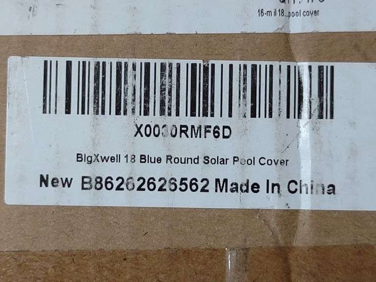 BigXwell 18 Foot Round Solar Pool Cover , Like New