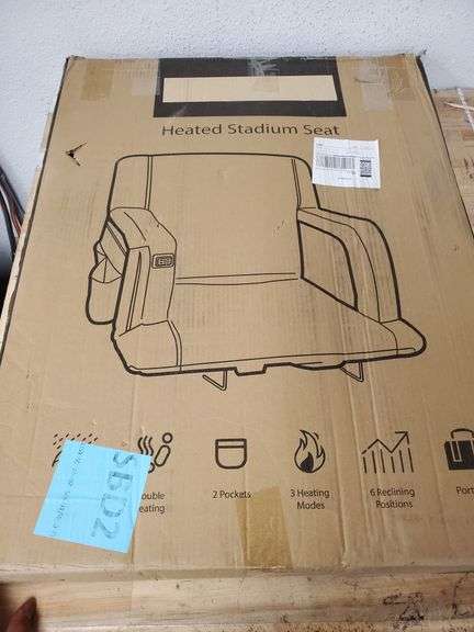 Heated Massage Stadium Seat , Open Box