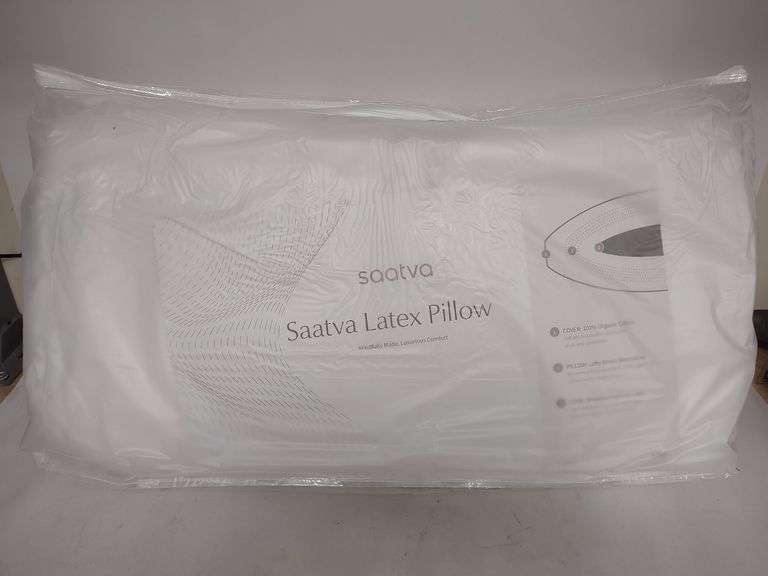 Saatva Latex Pillow, King , Open Box