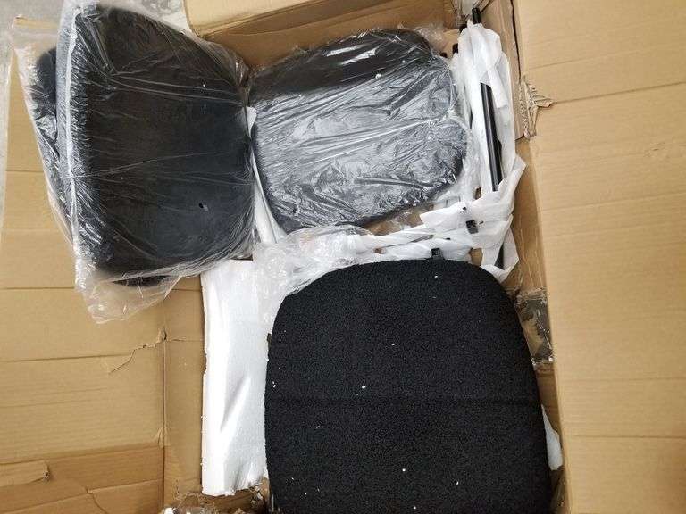 Fuzzy Chairs Black Set , Open Box