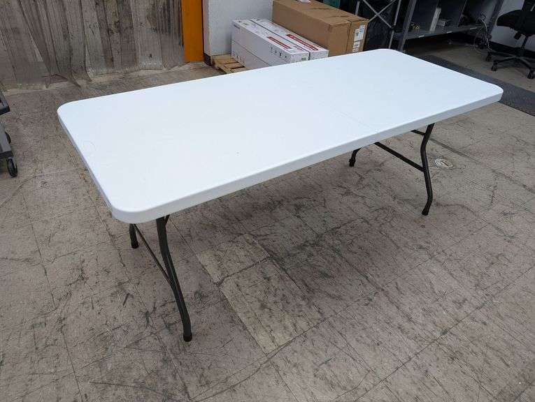 Maxchief 6’ Portable  Fold-in-Half Table, Like New