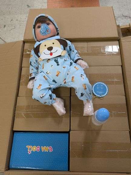 ENA Realistic Baby Boy Dolls-Set of 8, Like New