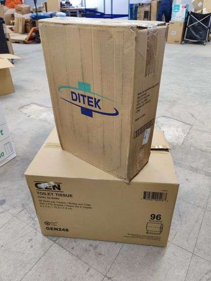 80 Oz Specimen Cup & Lid, Box w/ 500 Sets + GEN Toilet Paper, Box w/ 96 ...