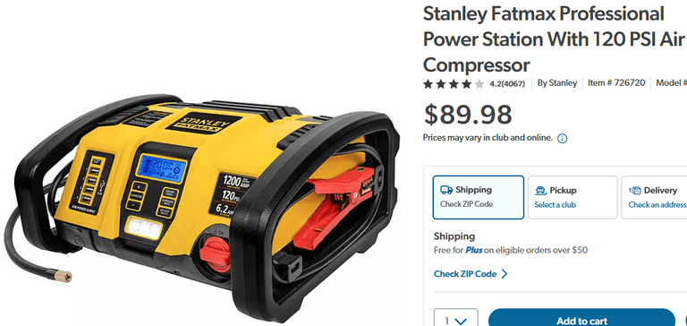 Stanley Fatmax Power Station W/ Air Compressor | Like New