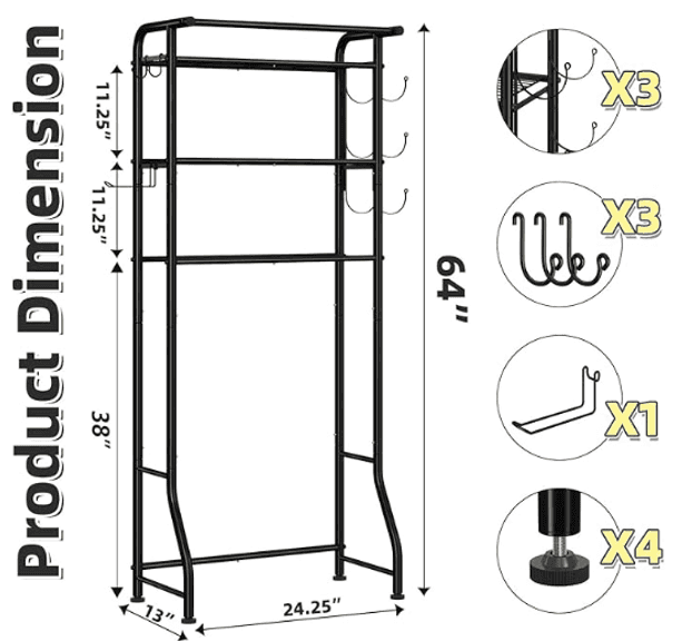 Simple Trending 3 Tier Over The Toilet Rack, Shelf Bathroom | Open Box ...