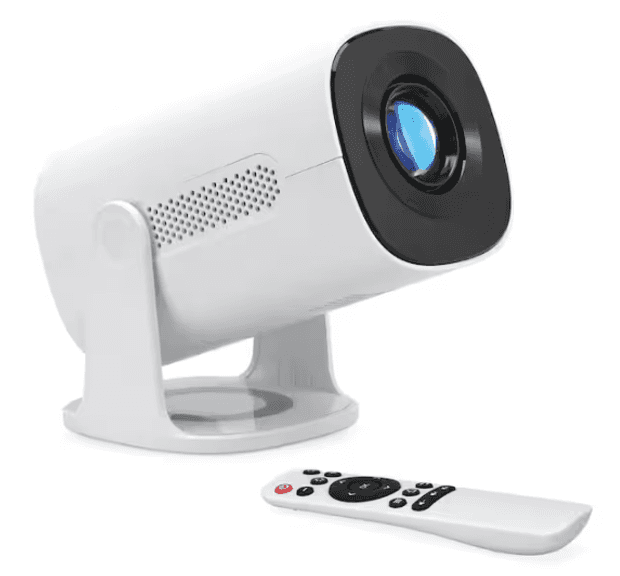 GPX Beam+ 1280 x 720 LED Projector with 110 ANSI Lumens, Bluetooth, White | Open Box