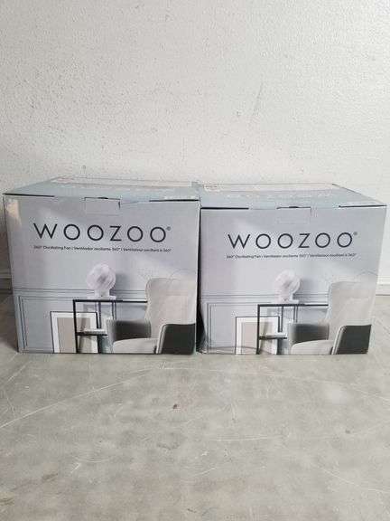 WOOZOO 360 Oscillating Fan 2-Pack | Open Box