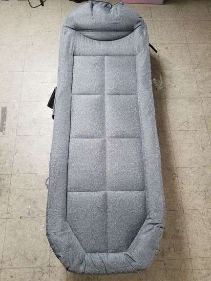 NICEWAY Chaise Lounge Camping Folding Cot 75" Gray | Open Box