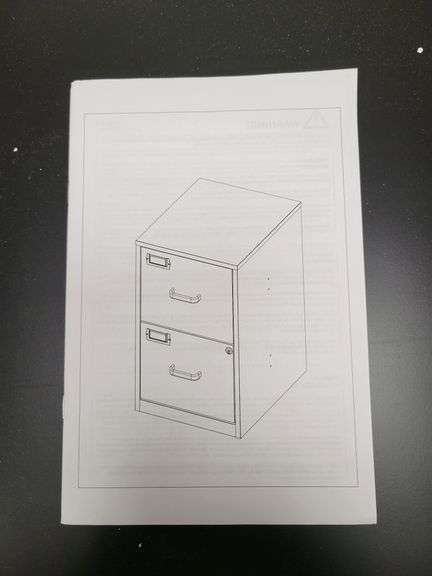 2 Shelf Metal Cabinet | Open Box