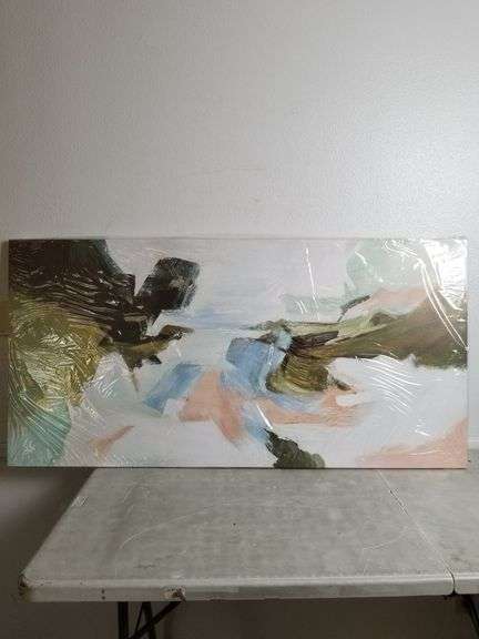 SUCONVNG Large Abstract Canvas Wall Art 58"x29" | Open Box