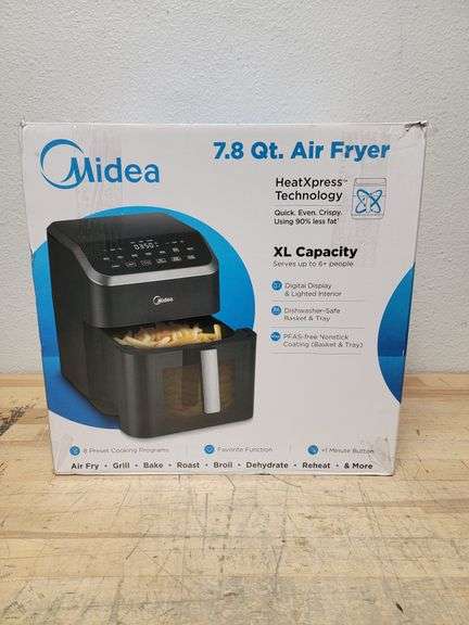 Midea 7.8 QT Air Fryer XL Capacity | Open Box