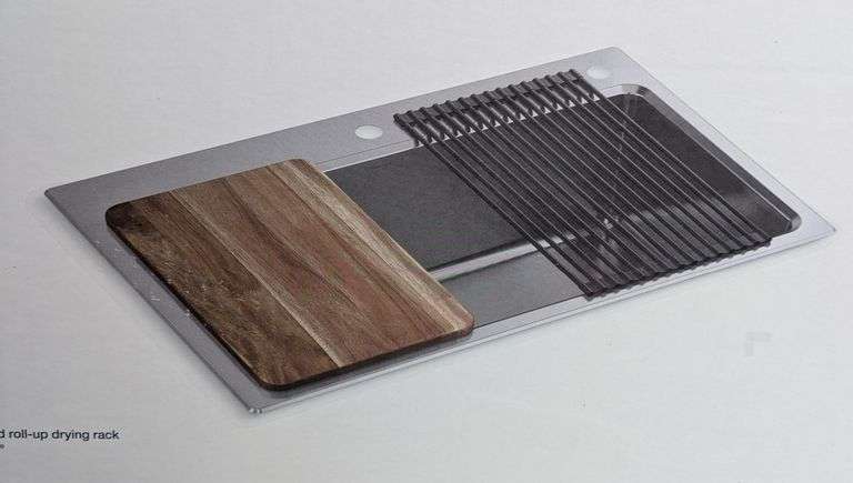 KOHLER 18-Gauge Stainless Steel Kitchen Sink Dual-Mount Single Bowl, 33"Lx22"Wx9"D | Open Box