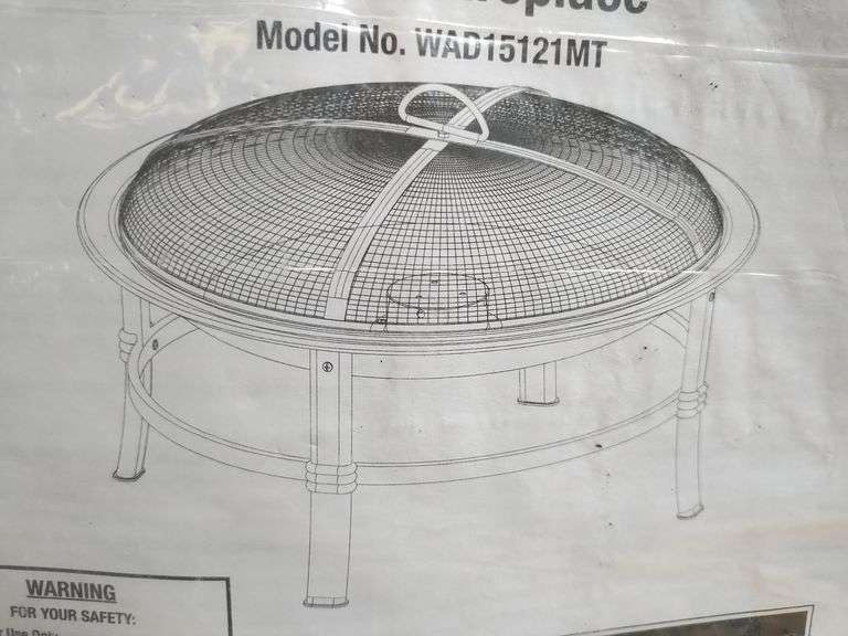 Outdoor Fire Pit Brushed Copper, 29" | Open Box