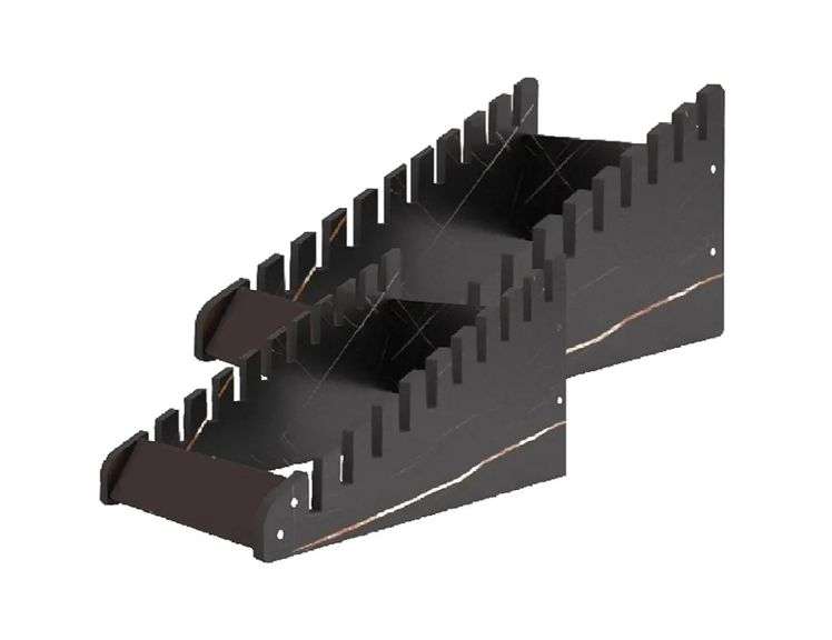 XNKLMYT 10-Tier Tile Sample Rack Sample Display Stand 2-Pack | Open Box | (See Condition Notes)