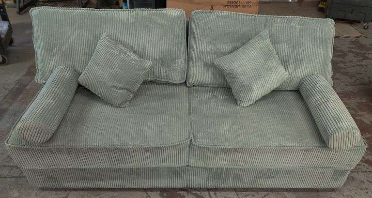 73" Wide Upholstered Sleeper Sofa w/ Storage | Open Box | (See Condition Notes)