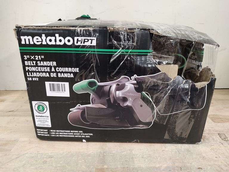 METABO HPT Belt Sander, 3" x 21" | Open Box | (See Condition Notes)