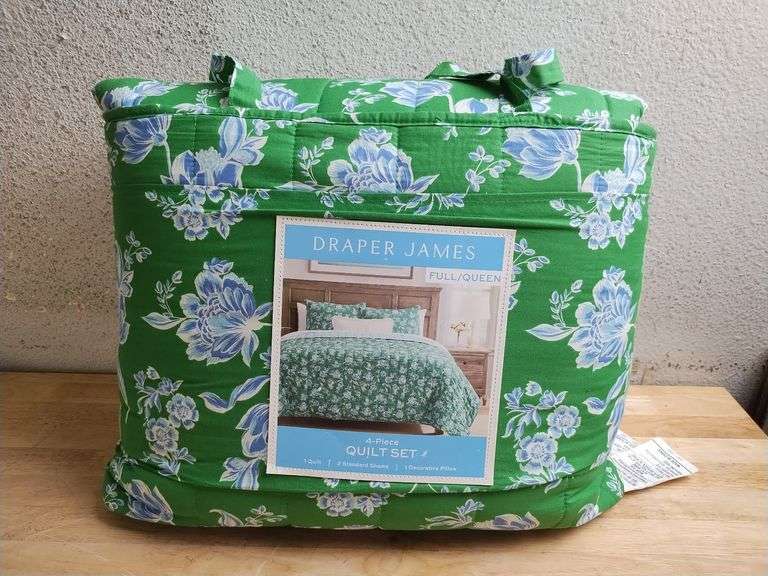 DRAPER JAMES Quilt Set, 4pcs, F/Q | Open Box
