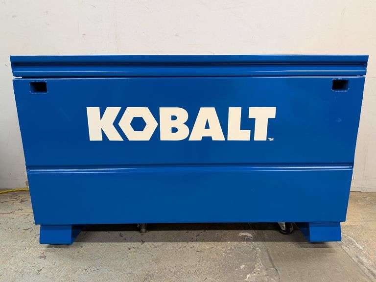 Kobalt 24" W x 48" L x 28" H Blue Steel Jobsite Box | Open Box