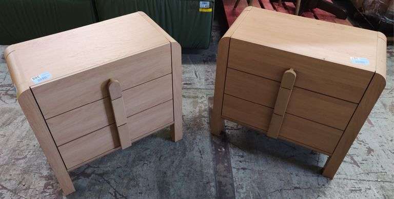 Adora 3-Drawer Nightstand Set, 2 Pcs., 32" W x 31.5" H x 16" D Each | Open Box