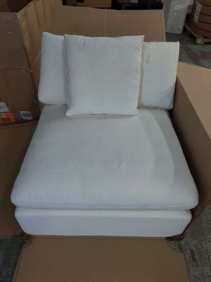 36" Wide Upholstered Armless Sectional | Open Box