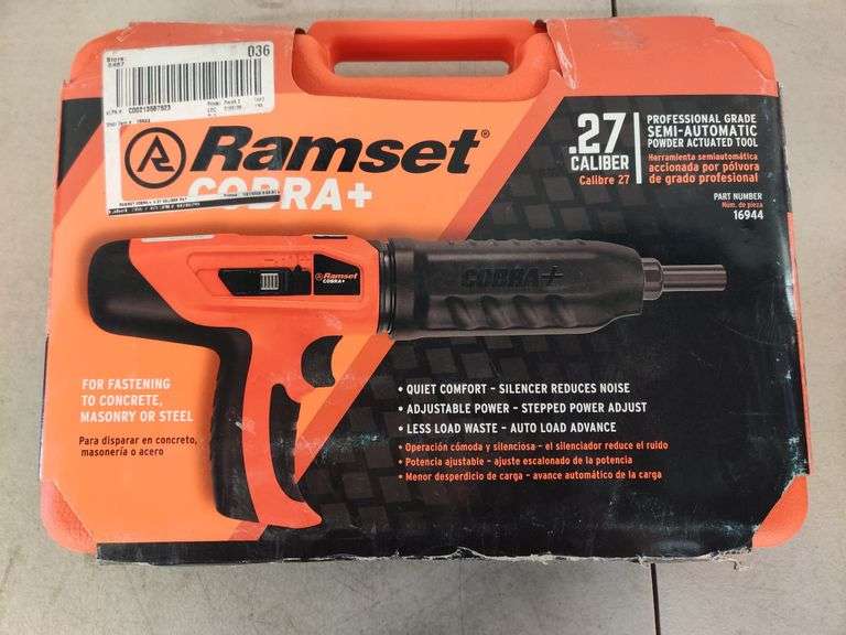 Ramset Cobra+ .27 Caliber Professional Grade Semi-Automatic Power ...