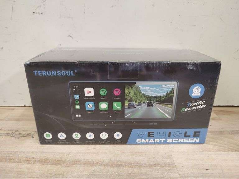TERUNSOUL CarPlay / Android Smart Screen w/DashCam for Vehicles | Like New