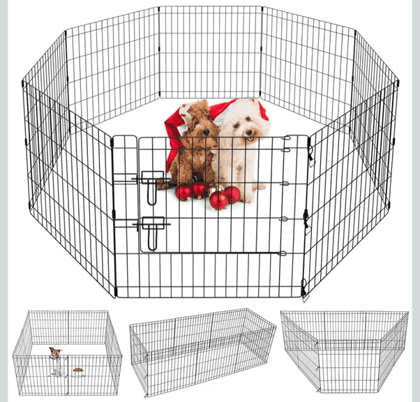 ARTMALLE 8-Panel Pet Playpen, 24 x 24" ea. | Open Box