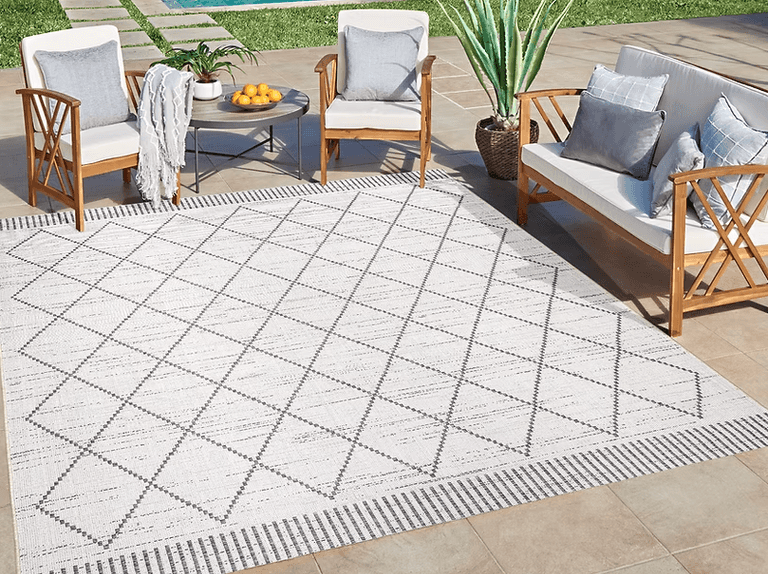 Gertmenian Ravenna Area Rug, Pierce Ivory, 7 ft 10 in x 10 ft | Open Box