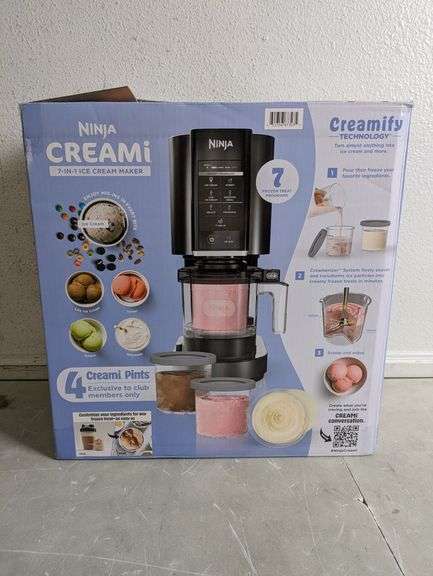 NINJA CREAMI 7-In-1 Ice Cream Maker | Open Box | (See Condition Notes)