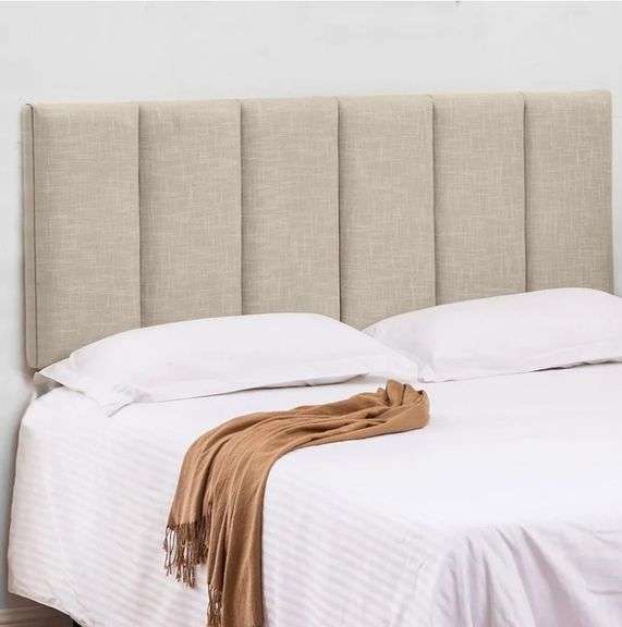 HAOBO HOME Upholstered Headboard Foldable King Size. 38.89"Wx26.8"H | Open Box