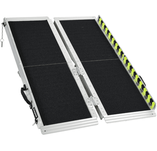 M981 Open Rear Ramp HUAYAW Folding Wheelchair Ramp, 4' | Open Box - Rio Grande Trade