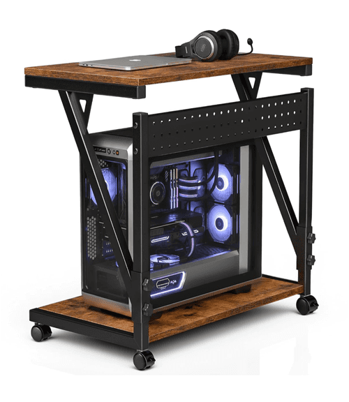 FAESUN Computer Tower Cart With Wheels 23