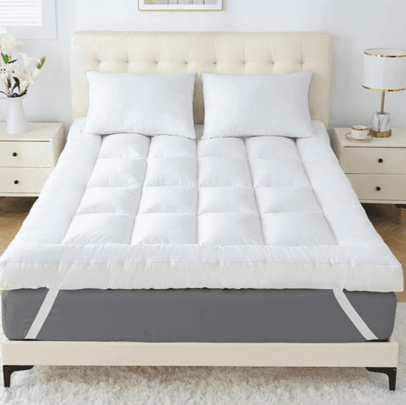 SHOUREN 4" Memory Foam Mattress Topper Queen Size, 80"x60"x4" | Open Box | (See Condition Notes)