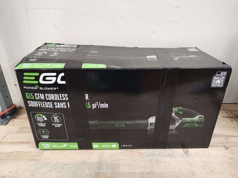 EGO Power+ Blower Cordless Leaf Blower, 615CFM | Open Box | (See Condition Notes)