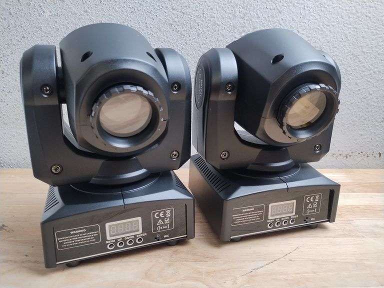 UKING Mini Moving Stage Light, 25W, Set of 2 | Open Box