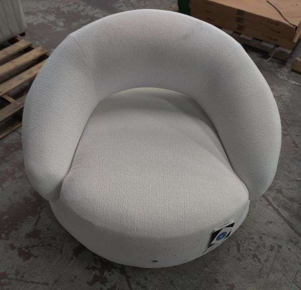 40" Wide Upholstered Accent Swivel Chair | Open Box
