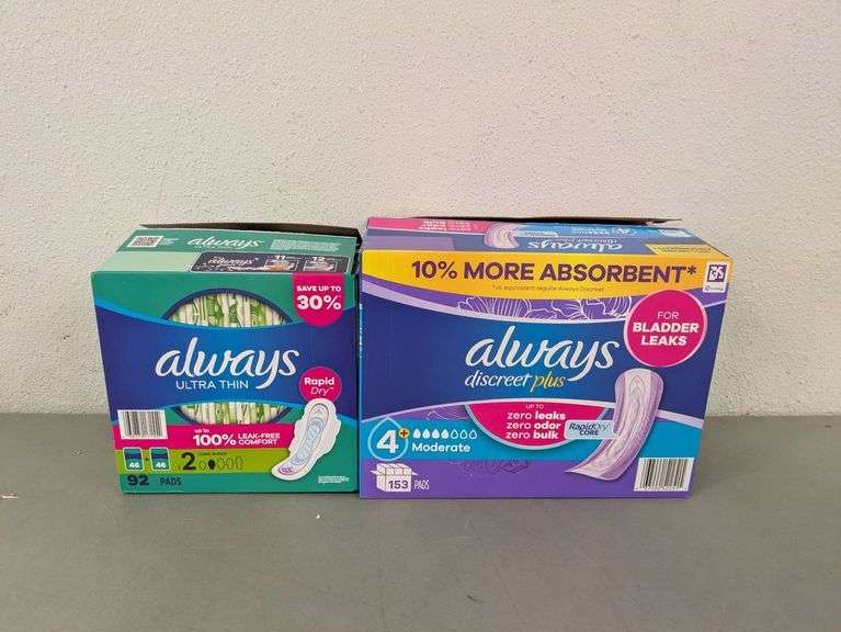 ALWAYS Pads Set - Ultra Thin, Discreet Plus | Open Box - Rio Grande Trade