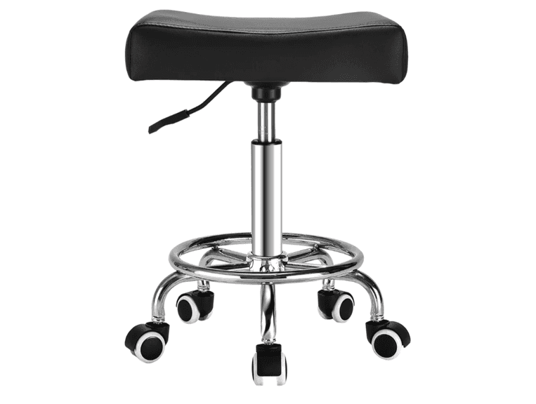 MINELOFF Square Salon Rolling Stool | Open Box