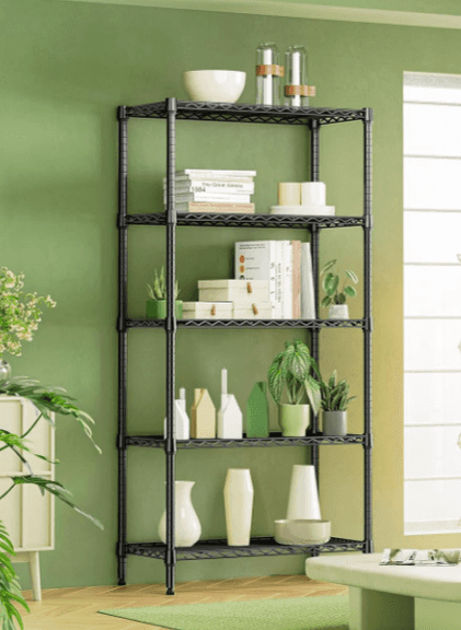 IZEUK Metal Storage Shelves, 5-Tier, 68.5"x33.5"x15.7" | Open Box | (See Condition Notes)