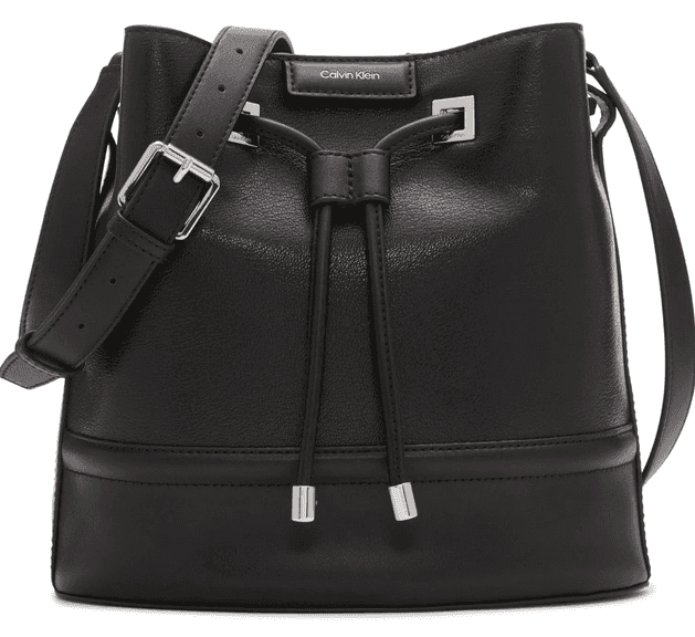 CALVIN KLEIN Ash Drawstring Adjustable Bucket Bag | Like New